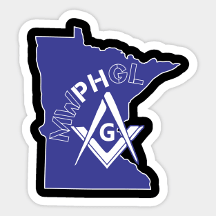 MWPHGLMN - Blue & White Sticker